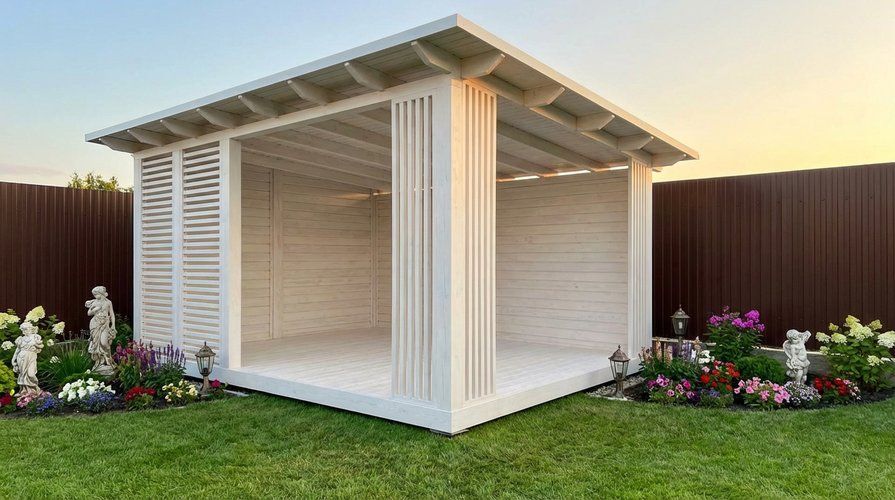 Прямоугольная беседка Амфир