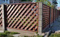 Забор №43 - косая решётка
