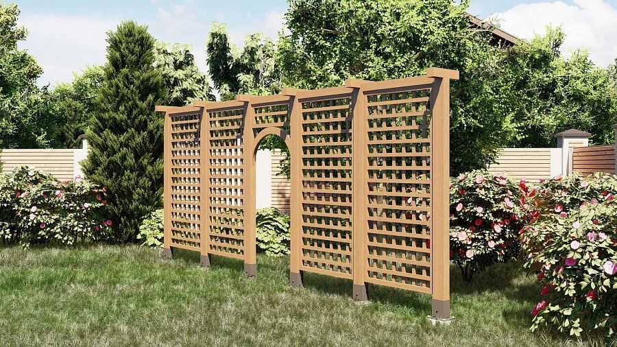 Деревянная шпалера Сысоево