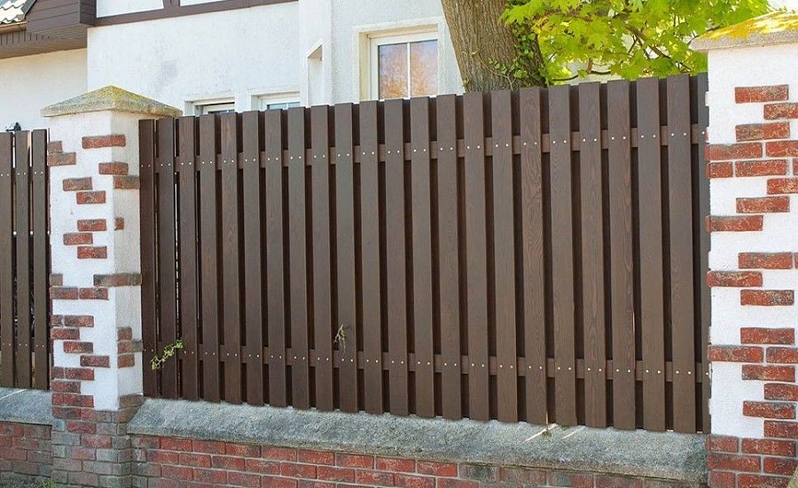 Забор №8 - шахматный прямой