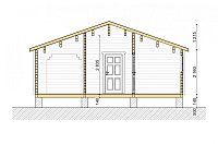 Дачный дом из мини бруса ДЛ-12