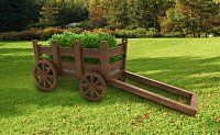 Декоративная деревянная телега Ольсово