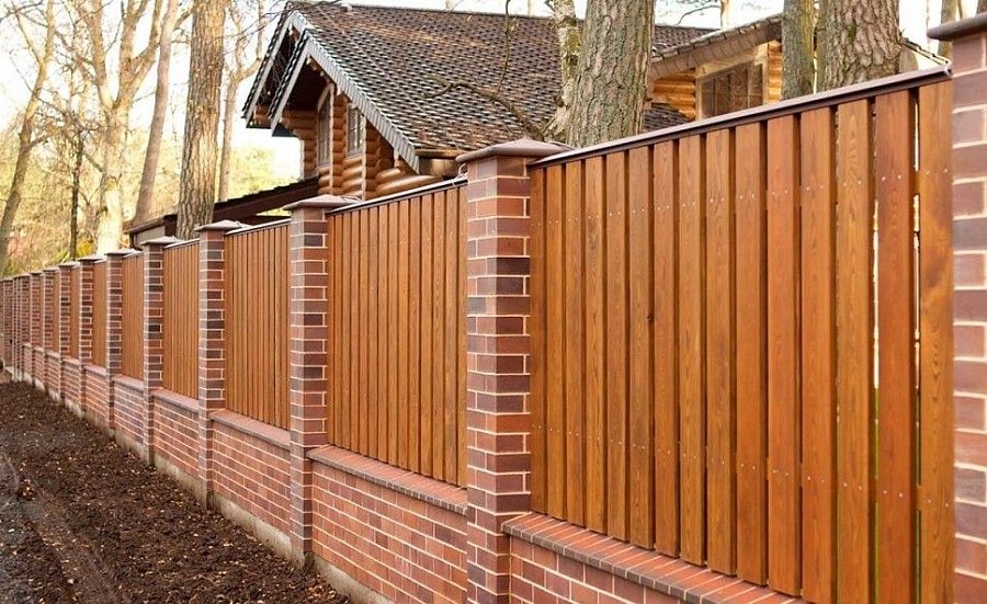 Забор №14 - штакетник с планкой