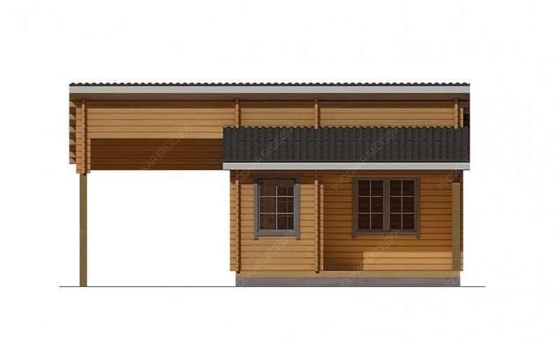 Гостевые дома из мини-бруса ДГ-32