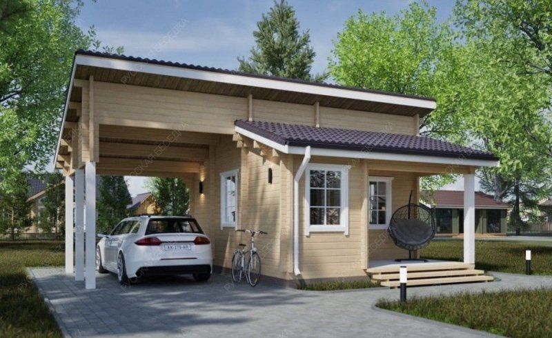 Гостевые дома из мини-бруса ДГ-32