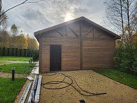 Навес для машин с хозблоком КРОНВЕРК 