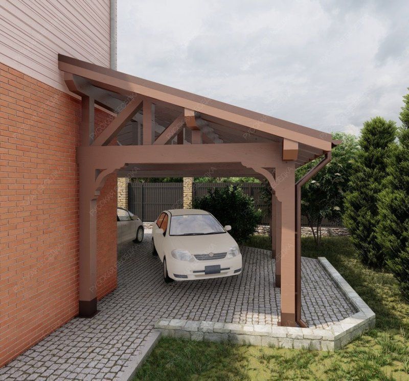 Навес для машин ВУДЛЕНД