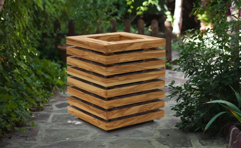 Деревянный вазон Ащерино