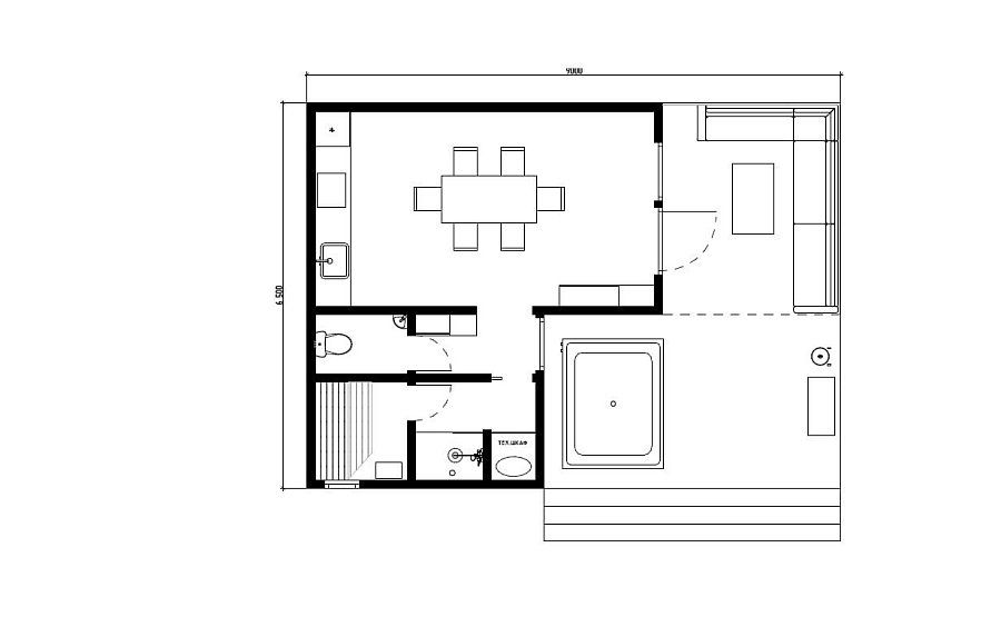 Зона Отдыха с баней Венселла