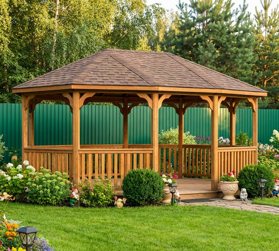 Овальная беседка Виледж