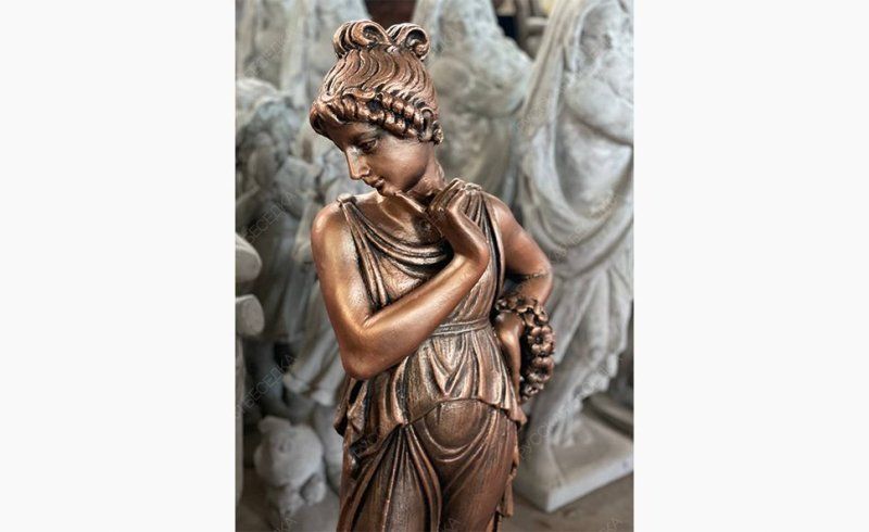 Скульптура девушки Муза (бронза)