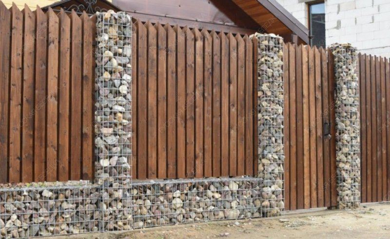 Забор №7 - шахматный угловой