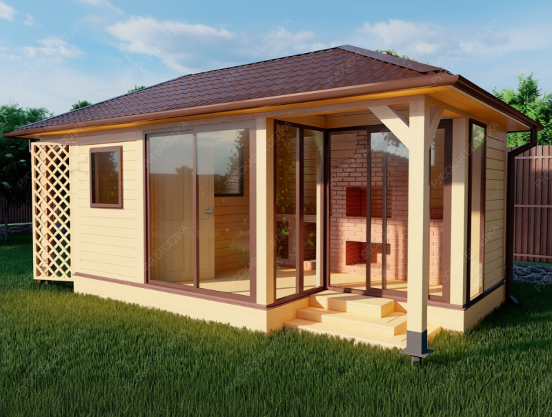 Застекленная беседка СКАЙ