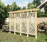 Деревянная шпалера Сабурово