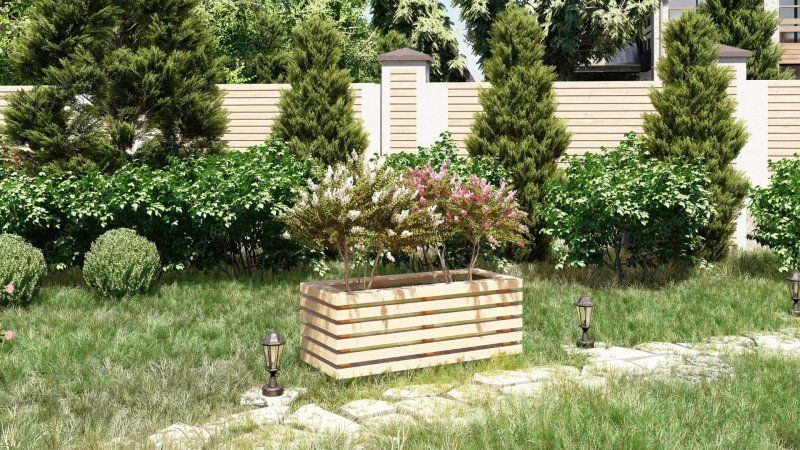 Деревянный вазон Борисово