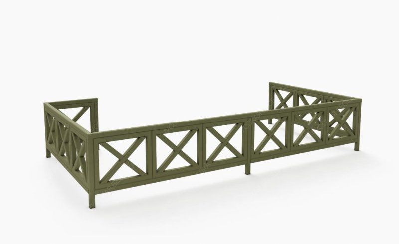 Забор деревянный декоративный Селявино