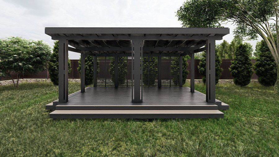 Прямоугольная беседка ТОРИЯ