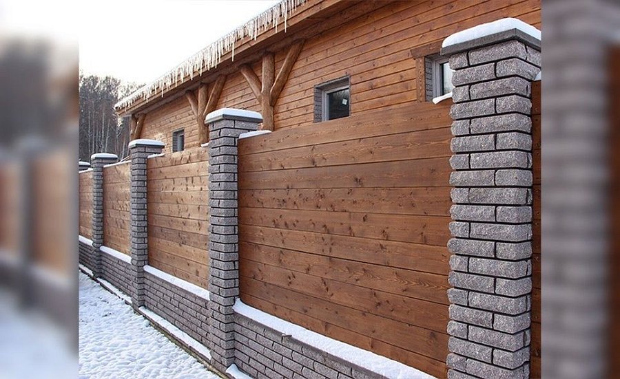 Забор №34 - горизонтальный сплошной