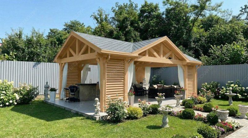 Прямоугольная беседка РЕЗИДЕНЦИЯ