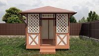 Прямоугольная беседка Малая Калифорния Лайт