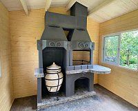 Печь № 23 — Печь барбекю c модулем под тандыр