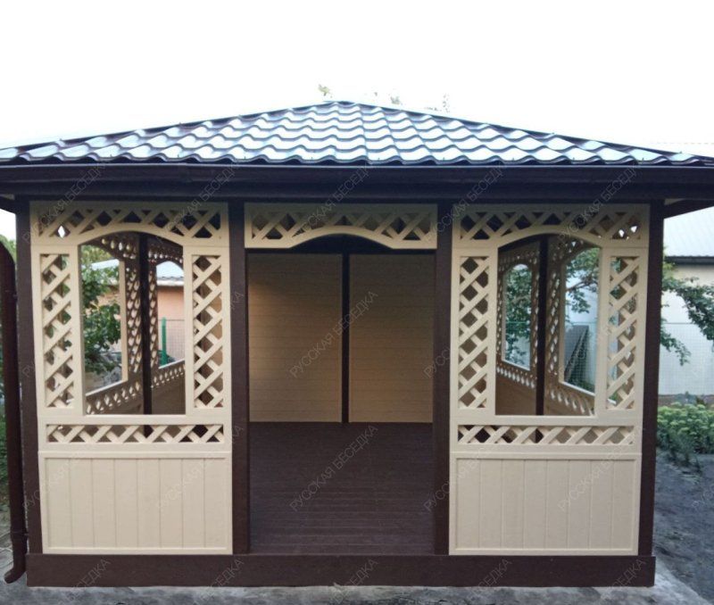Квадратная беседка ВОСТОЧНАЯ АЗИЯ 4х4