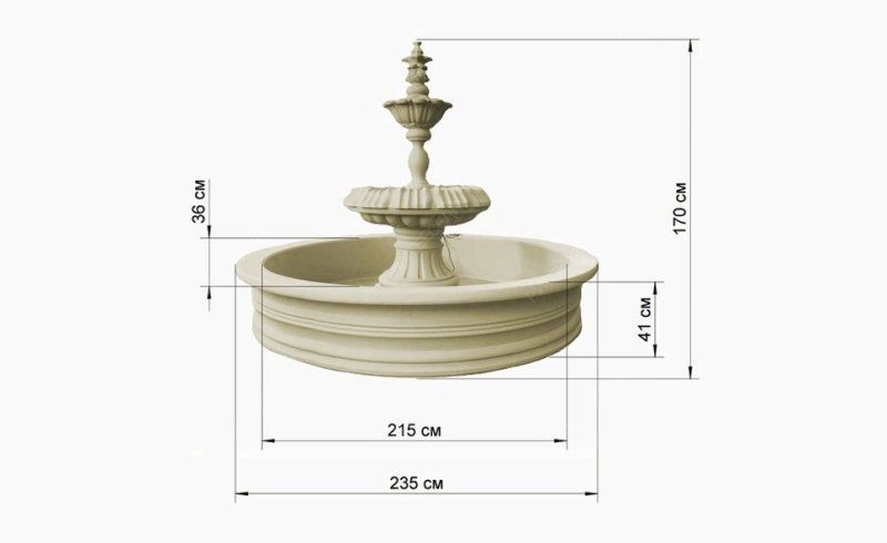 Фонтан Королевский бежевый