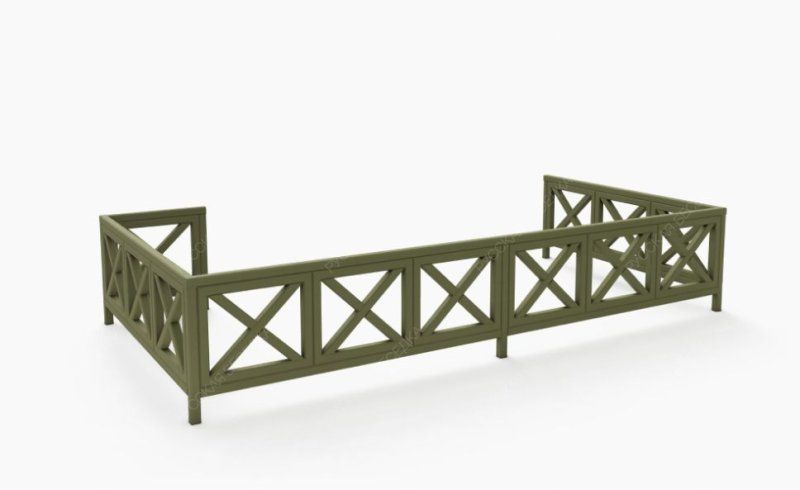 Забор деревянный декоративный Селявино