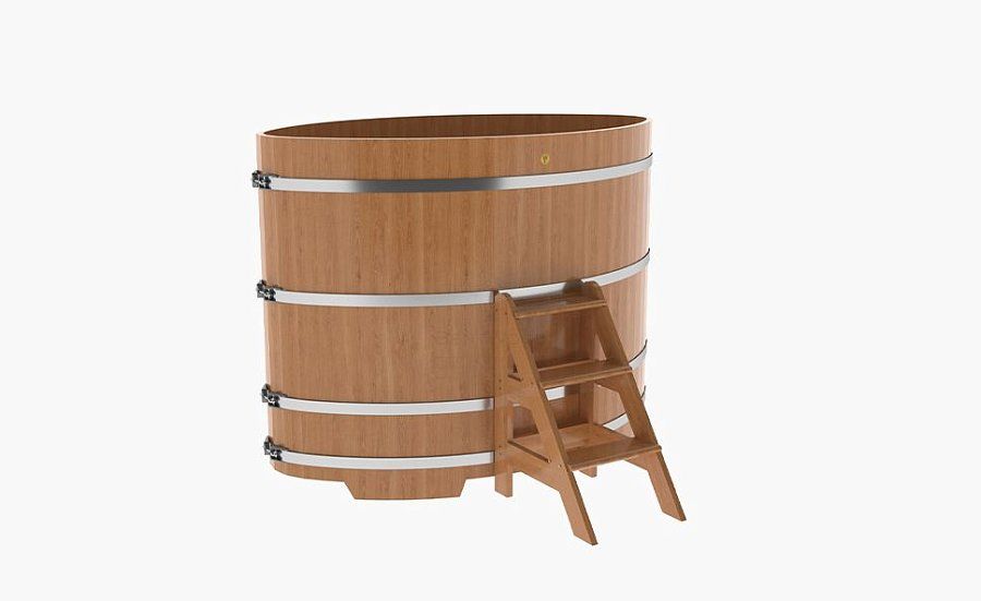 Купель овальная 1,12Х1,83 из дуба, высота 1400